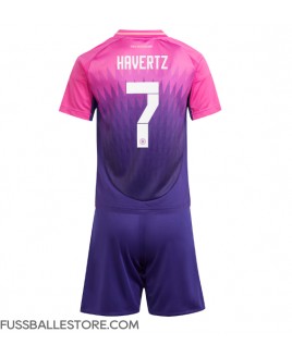 Günstige Deutschland Kai Havertz #7 Auswärts Trikotsatzt Kinder EM 2024 Kurzarm (+ Kurze Hosen)